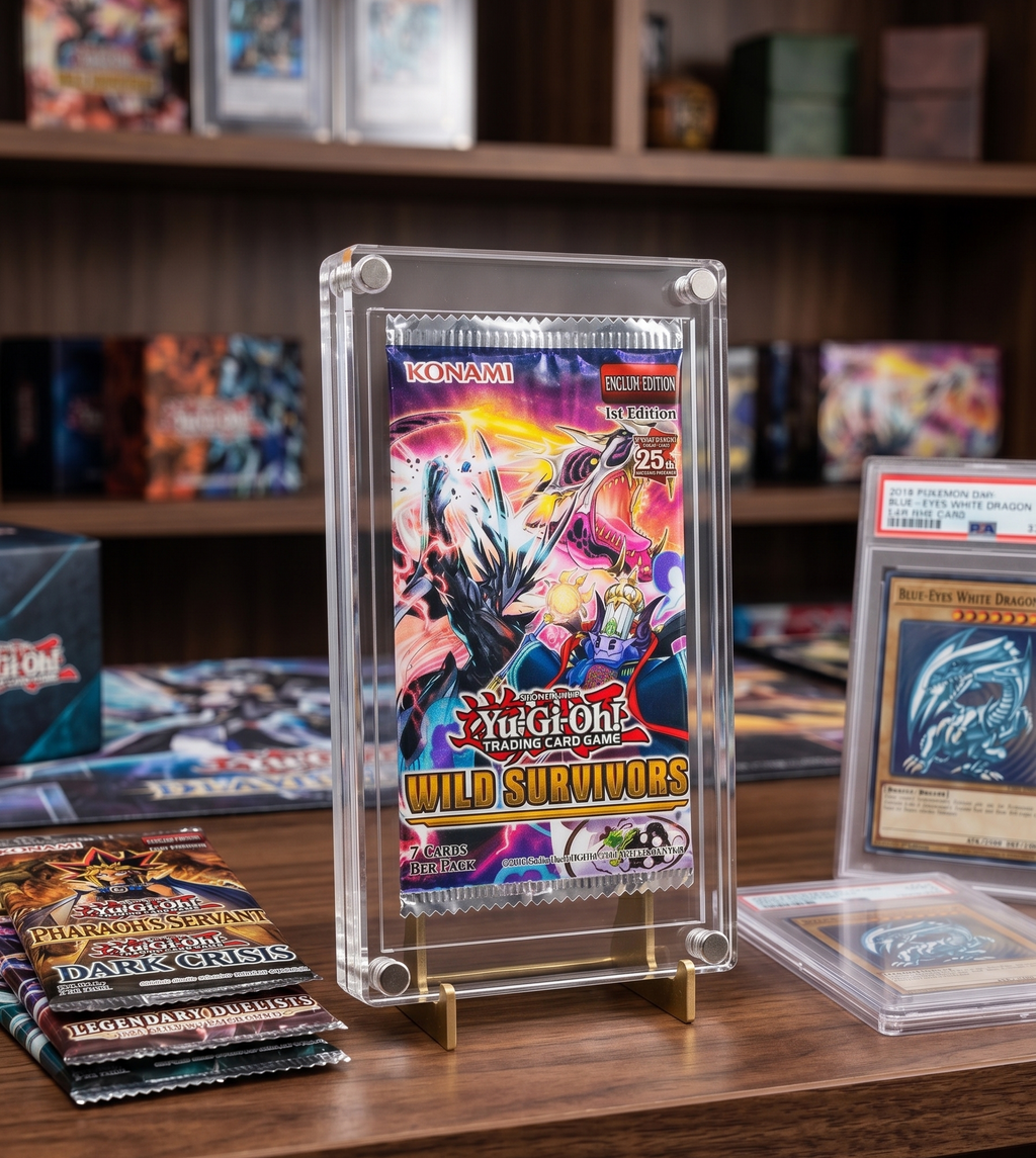 Acrylic Booster Pack Display Case – Magnetic TCG Pack Protector