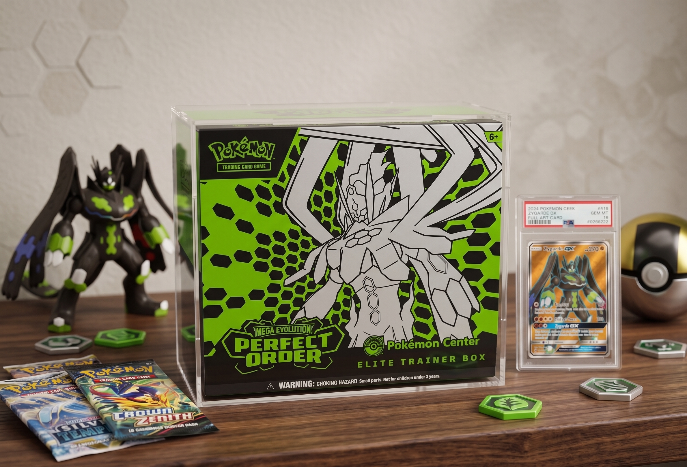 Acrylic Pokémon Elite Trainer Box (ETB) Protector Case – 3mm Laser-Cut Display Kit
