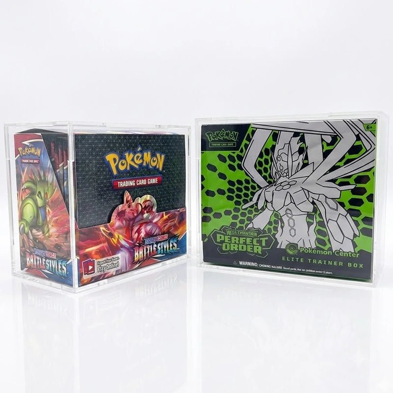 pokemon etb vs booster box Acrylic & Display Case Bundle Game Selection:Sienna OP-12 Legacy of the Master as each booster pack Pokemon Sun & Moon