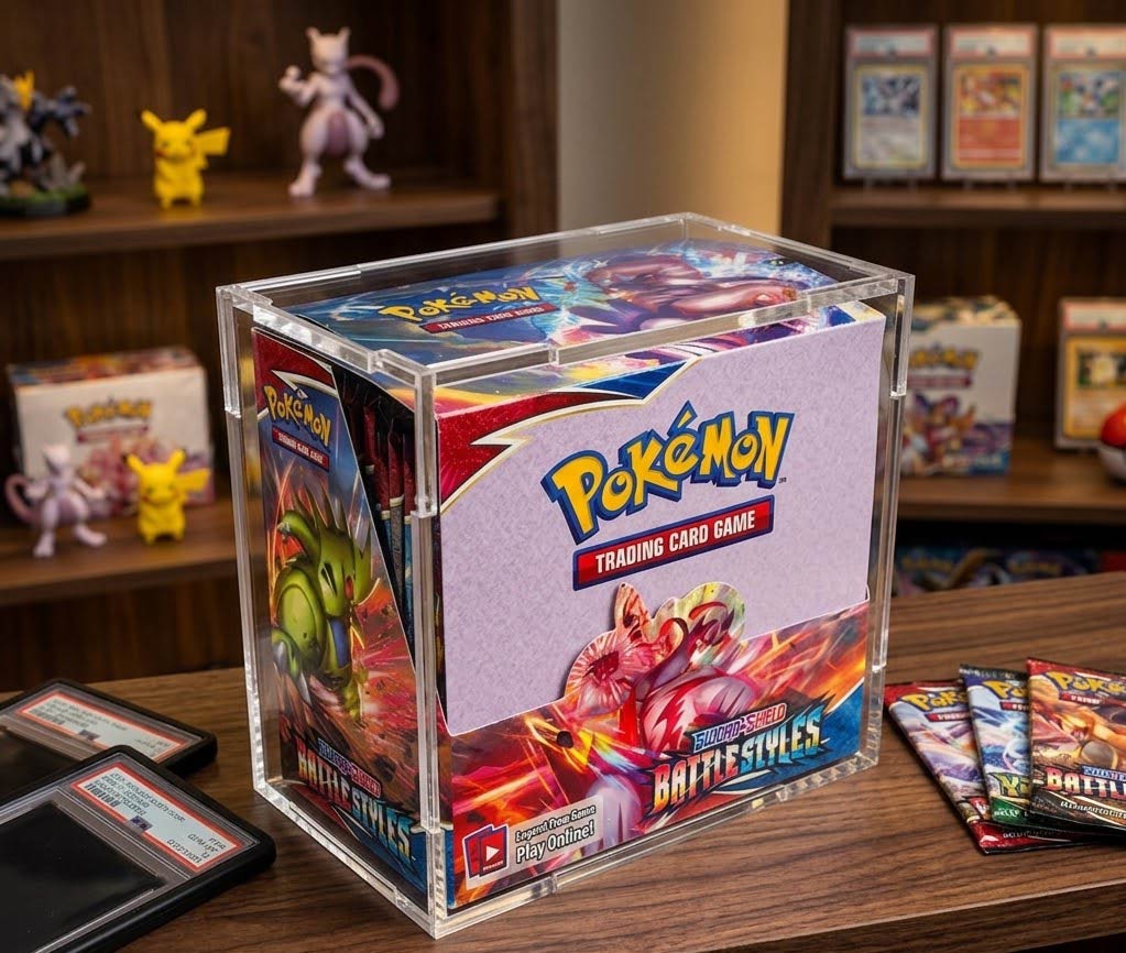 Pokémon Booster Box Acrylic Display Case - Aegis Acrylic