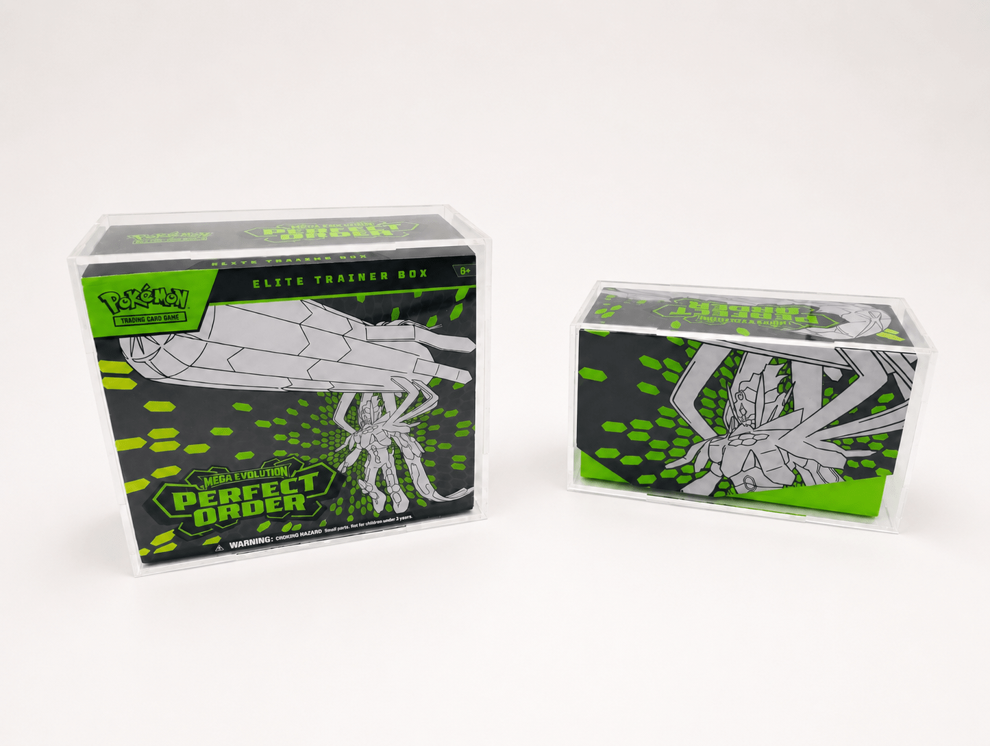 Pokémon ETB Acrylic Display Case Bundle — Opened & Sealed Box Set - Aegis Acrylic